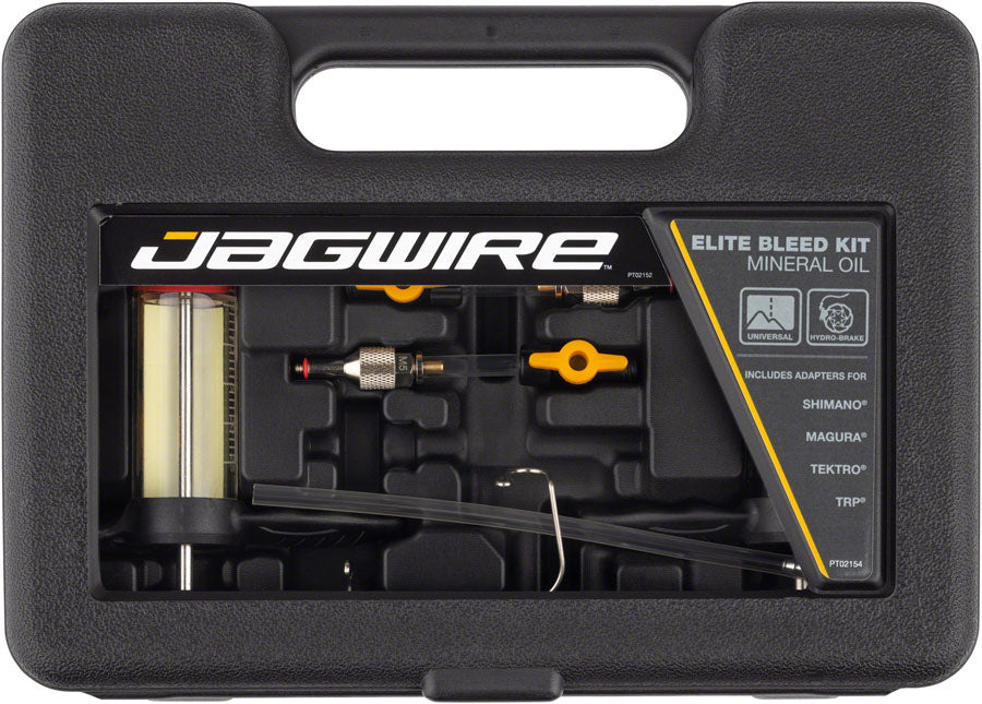 Jagwire Elite Mineral Oil Bleed Kit - Shimano, Magura, Tektro, TRP, Hayes, Adapters Included Clearance Wiki