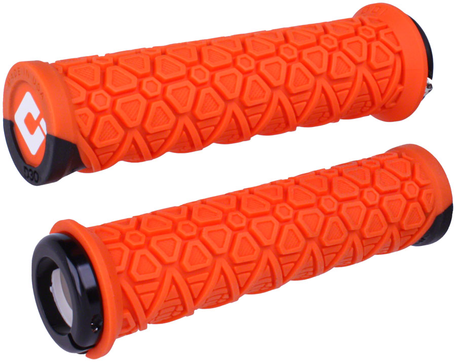 ODI Vanquish V2.1 Grips - Orange, Lock-On Clearance New Arrival