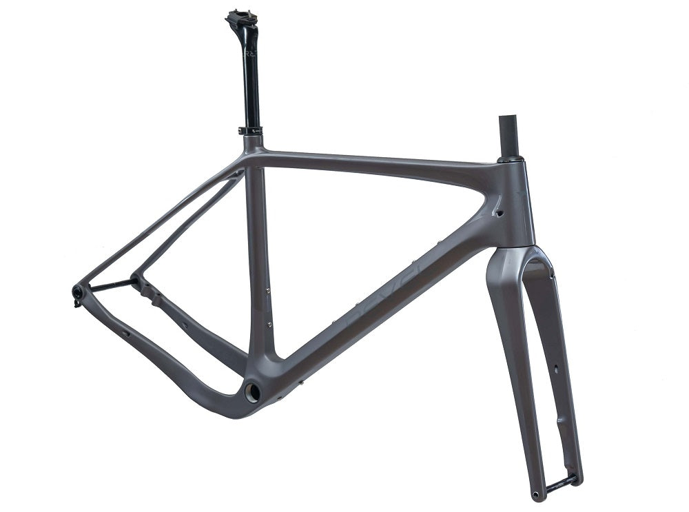 Revel Rover Gravel Bike Frame/Fork Only T-1000 Silver Inexpensive For Sale