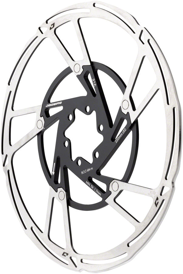 Jagwire Pro LR2 Disc Brake Rotor - 220mm, 6-Bolt, Silver/Black Discount Best Seller