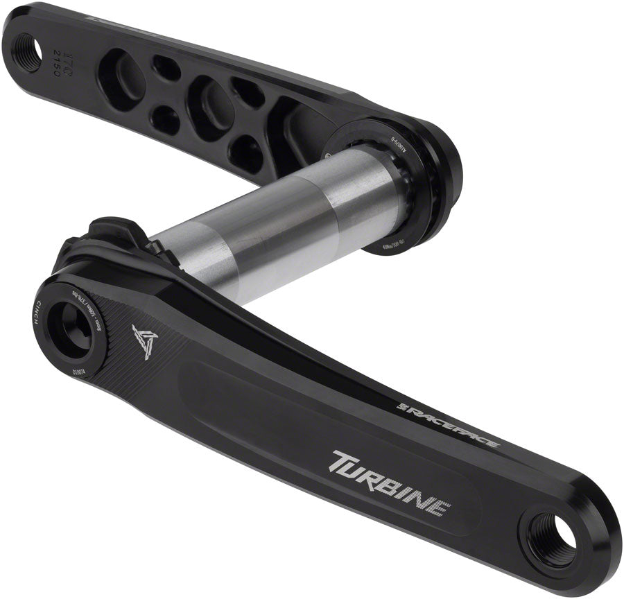 RaceFace Turbine Crankset - 175mm, Direct Mount, 143mm Spindle with CINCH Interface, 7050 Aluminum, Black Outlet 2025 New