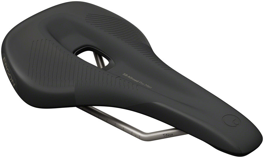 Ergon SR Allroad Pro Saddle - TiNox SL, Black, Men's, Small/Medium