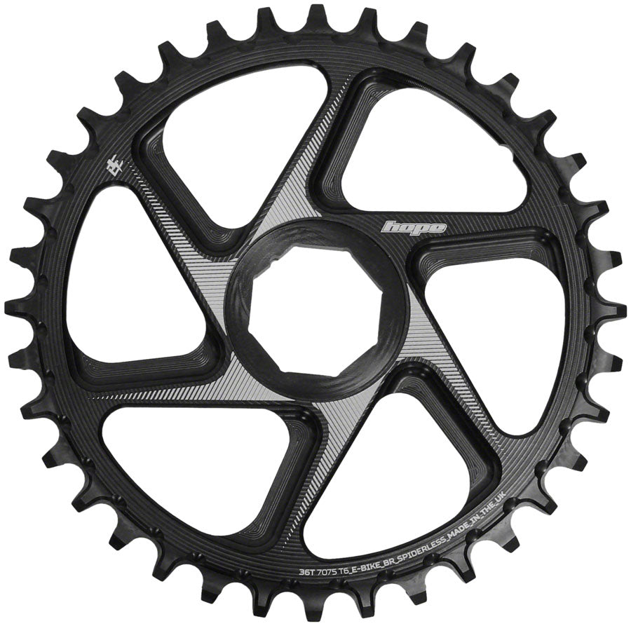 Hope Spiderless Chainring -  36T, R22,  Ebike,  Brose,  Black Discount Popular