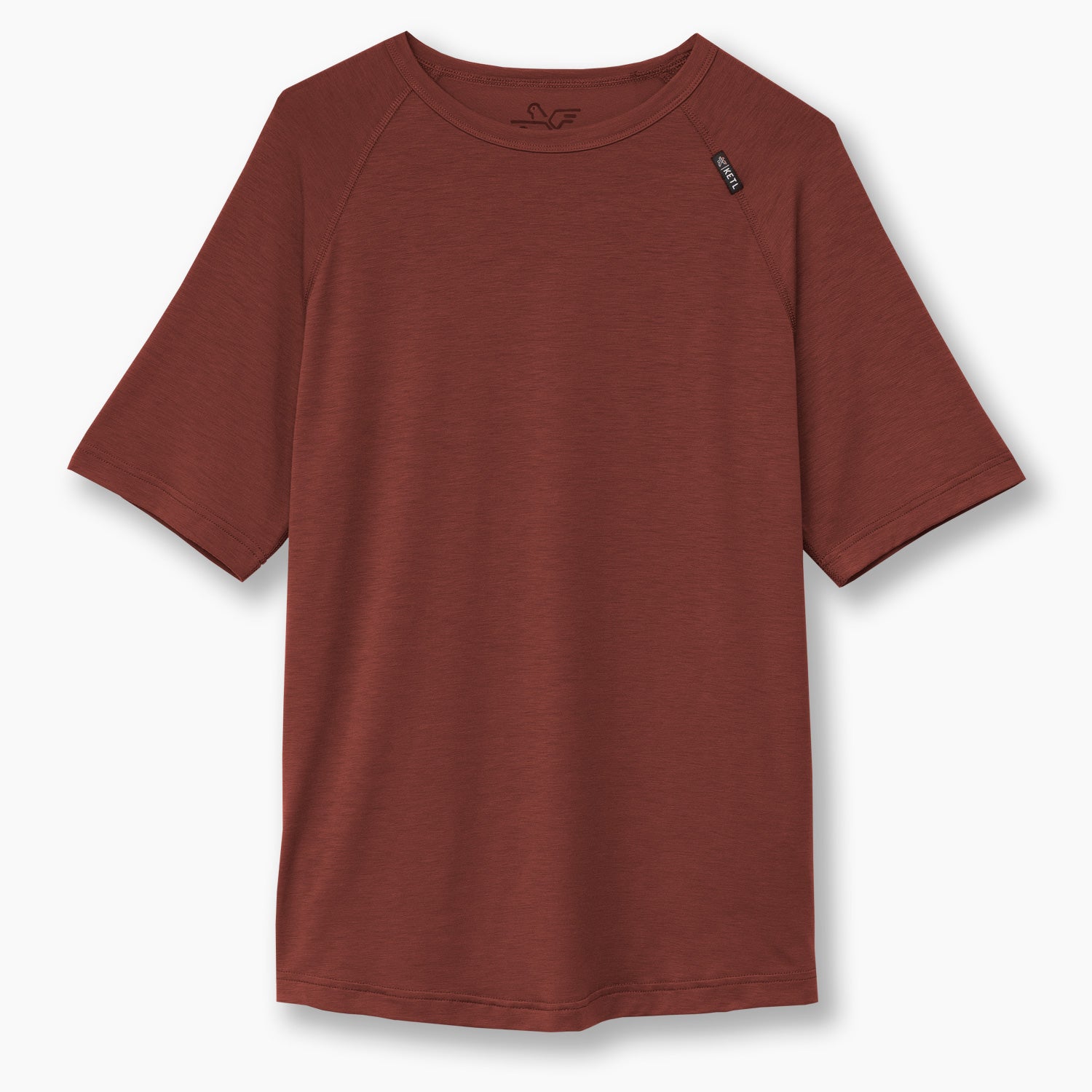 KETL Mtn Departed Featherweight Performance Travel Tee - Men's Athletic Lightweight Packable Short Sleeve Shirt Maroon