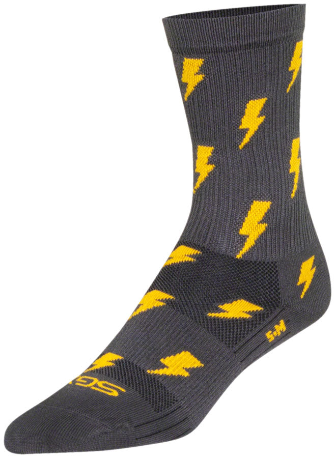 SockGuy SGX Lit Socks - 6, Gray, Small/Medium Popular Cheap Online