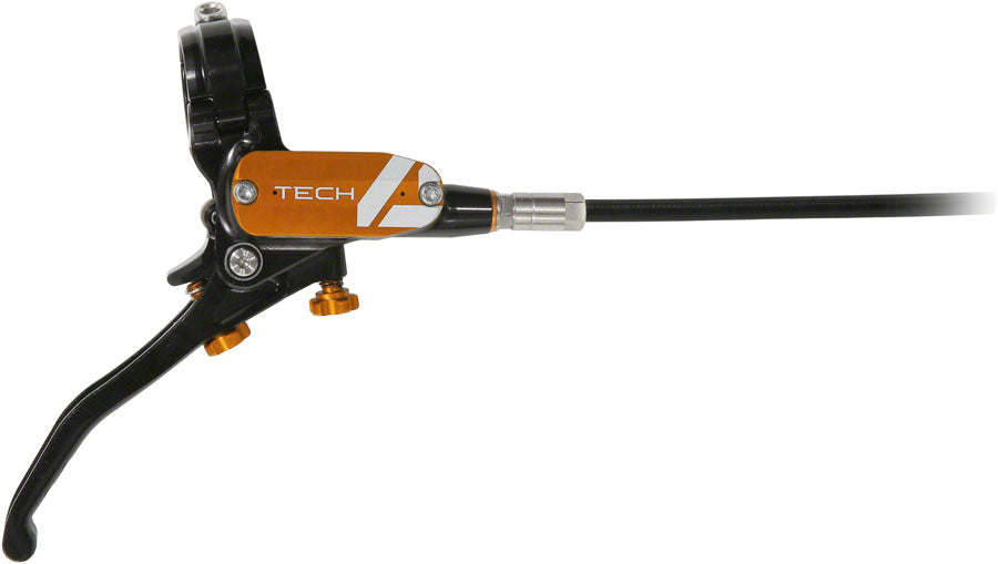 Hope Tech 4 E4 Disc Brake and Lever Set - Rear, Hydraulic, Post Mount, Orange Sale Amazing Pice