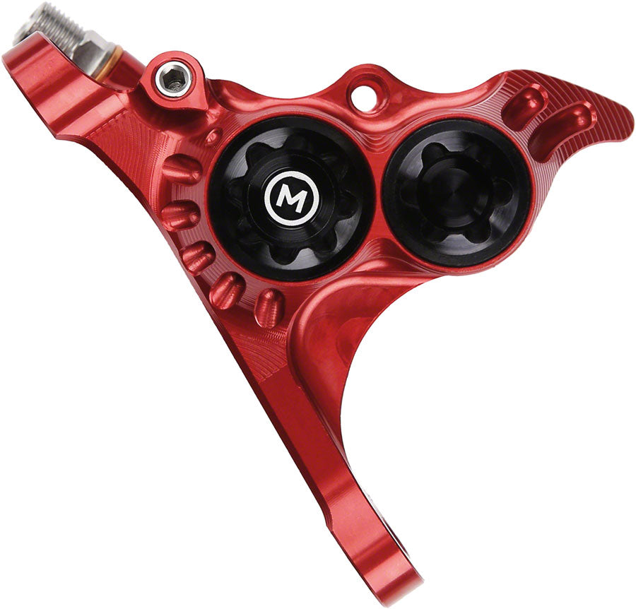 Hope RX4+ Disc Brake Caliper - Front Flat Mount Direct, +20mm, Mineral Oil Type, Red Reliable Sale Online