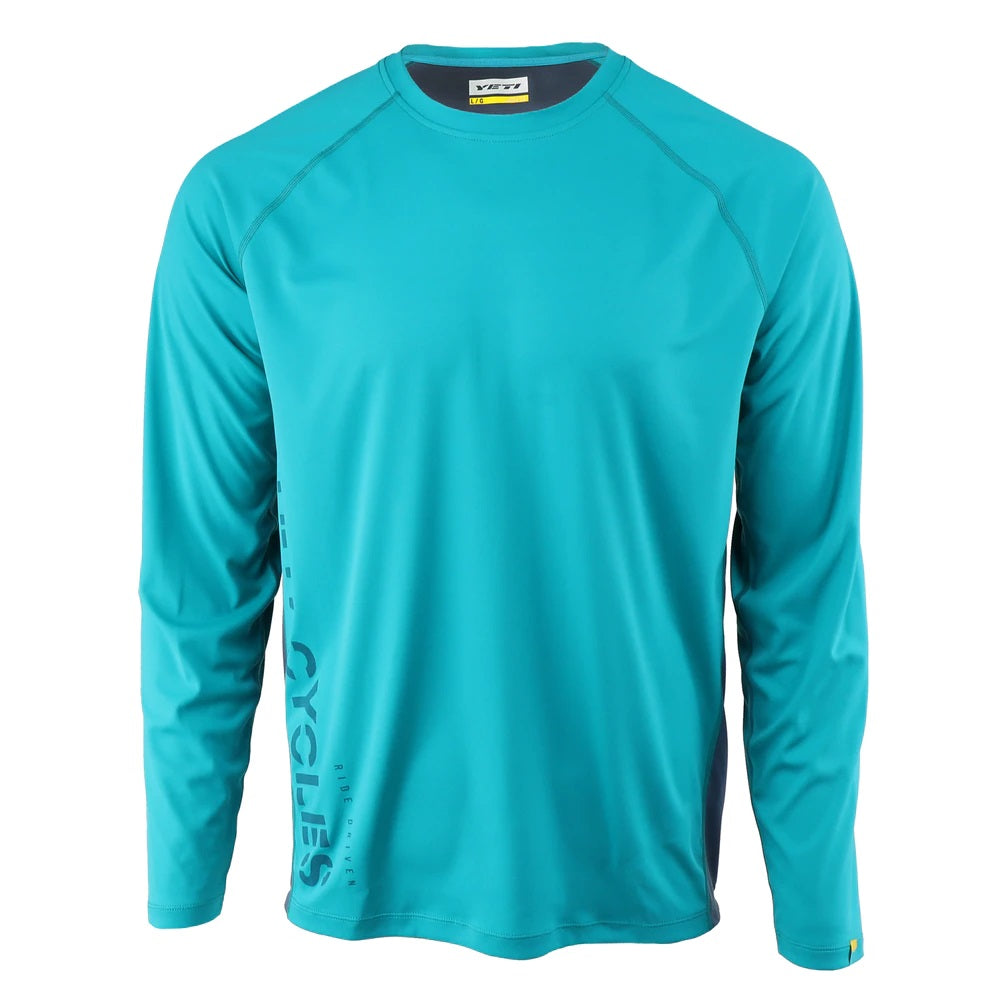 Yeti Tolland Jersey L/S Turquoise - Large Free Shipping 100% Guaranteed