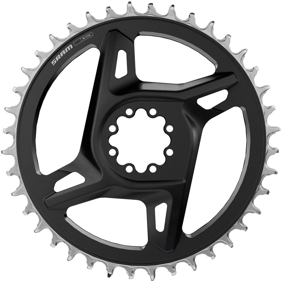 SRAM RED X-Sync Chainring - 42t, 12/13-Speed, 8-Bolt Direct Mount, 6.5mm Offset, Black/Silver, E1 Cheap Finishline