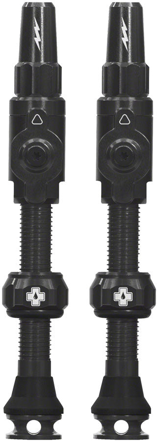 Muc-Off Big Bore Lite Tubeless Valve Stems - Large, 45mm, Black Marketable Online