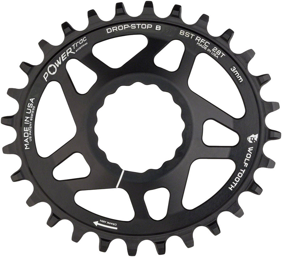 Wolf Tooth Elliptical Direct Mount Chainring - 28t, RaceFace/Easton CINCH Direct Mount, Drop-Stop B, For Boost Cranks, Sale With Mastercard