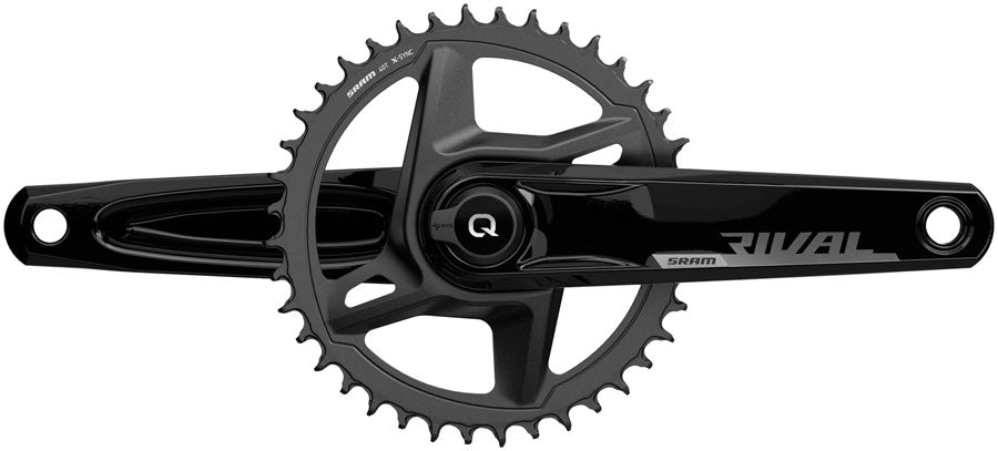 SRAM Rival 1 AXS Wide Power Meter Crankset - 172.5mm, 12-Speed, 40t, 8-Bolt Direct Mount, DUB Spindle Interface, Black, Cheap Low Pice
