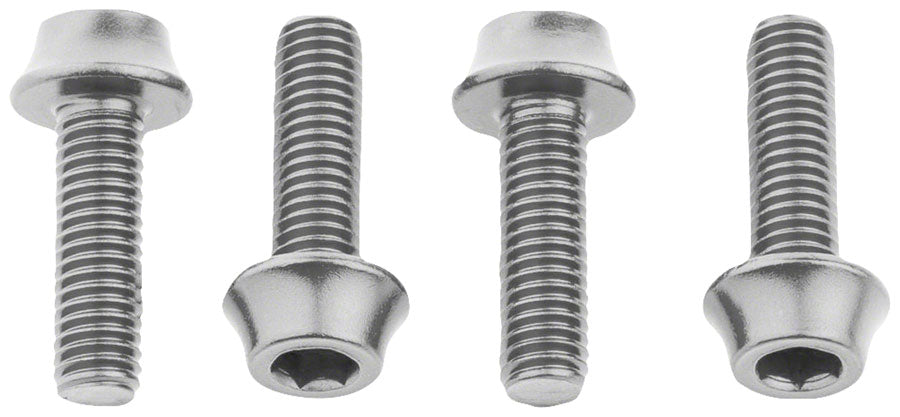 Wolf Tooth Water Bottle Cage Bolts - Set/4, Aluminum, Silver Clearance Low Pice Fee Shipping