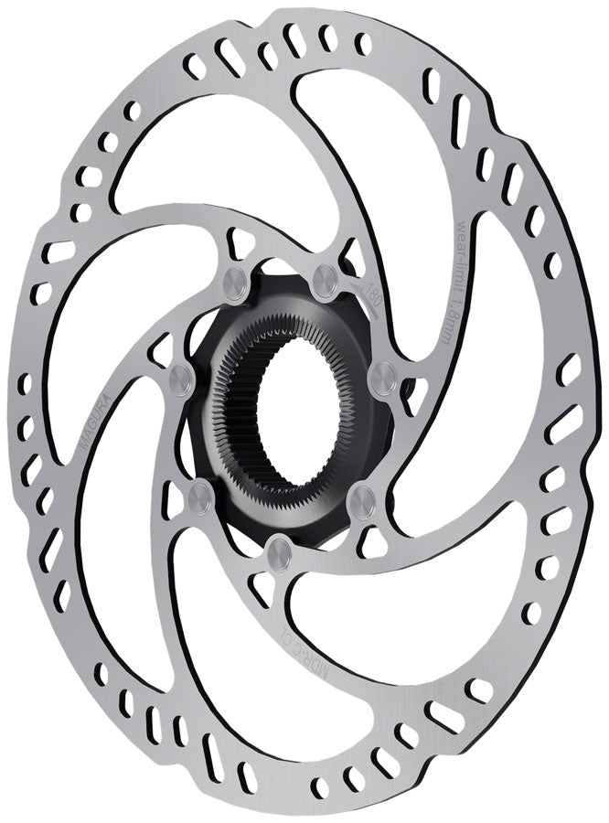 Magura MDR-C CL Disc Brake Rotor - 180mm, Center Lock w/Lock Ring for Thru Axle, eBike Optimized, Silver Outlet Original