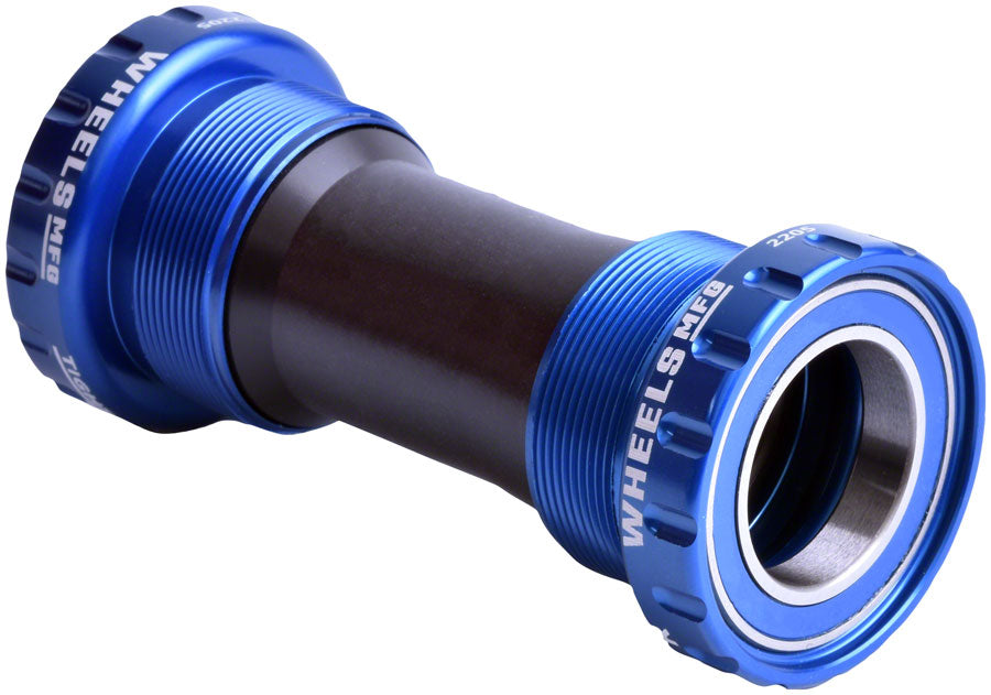 Wheels Manufacturing BSA Bottom Bracket - Shimano Hollowtech II Spindle, ABEC 3, Blue Free Shipping Inexpensive