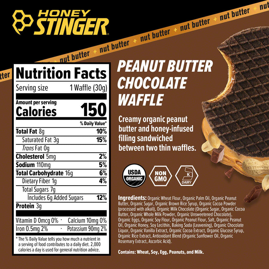 Honey Stinger Organic Waffle - Peanut Butter Chocolate, Box of 12 Sale Footlocker