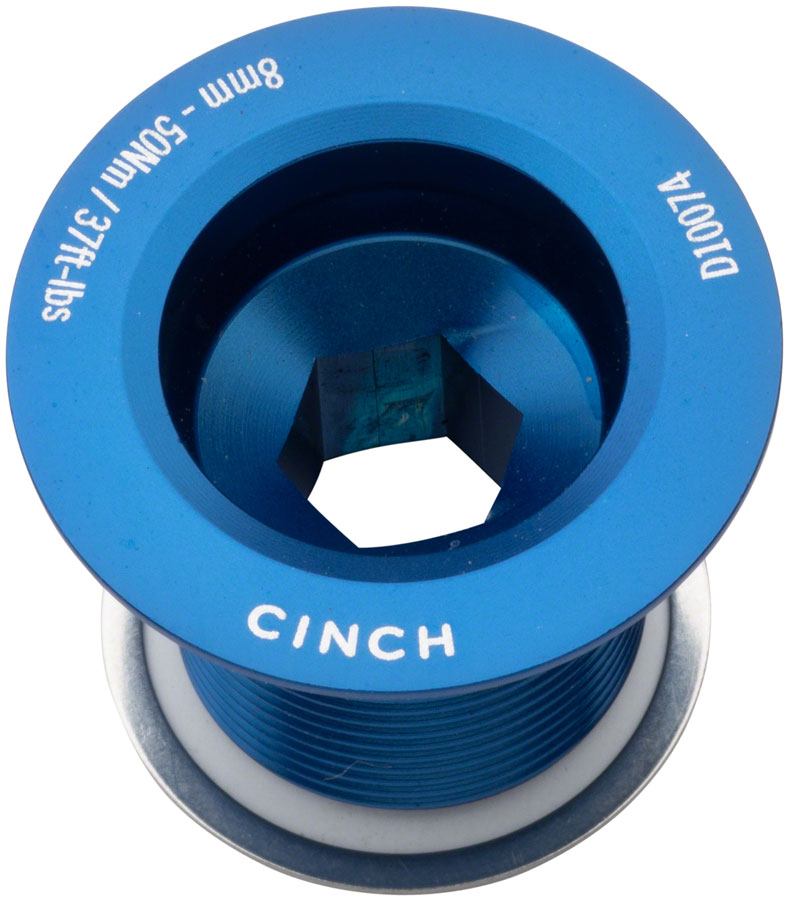 RaceFace CINCH Crank Bolt with Washer - NDS, M18, Gloss Blue Cheap Sale Brand New Unisex