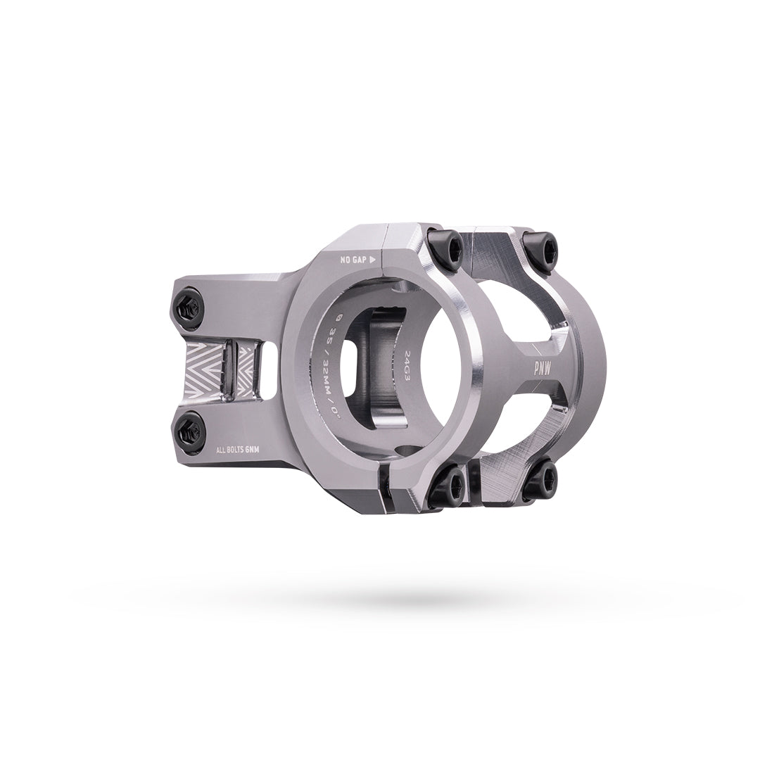 PNW Components Loam Stem, 31.8 Clamp, Lightning Silver For Sale Online