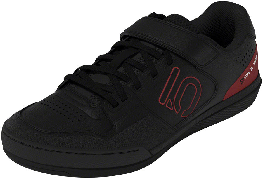 Five Ten Hellcat Mountain Clipless Shoes - Men's, Core Black/Red/FTWR White, 12
