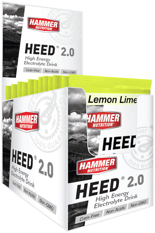 Hammer Nutrition HEED 2.0 High Energy Electrolyte Drink - Lemon Lime, 12 Single Serving Packets Cheap Online