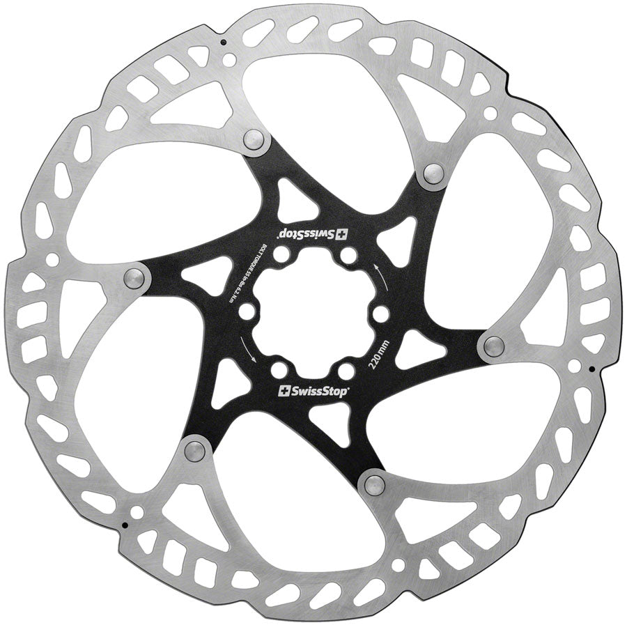 SwissStop Catalyst Pro Disc Rotor - 220mm, 6-Bolt, Silver/Black Real Online