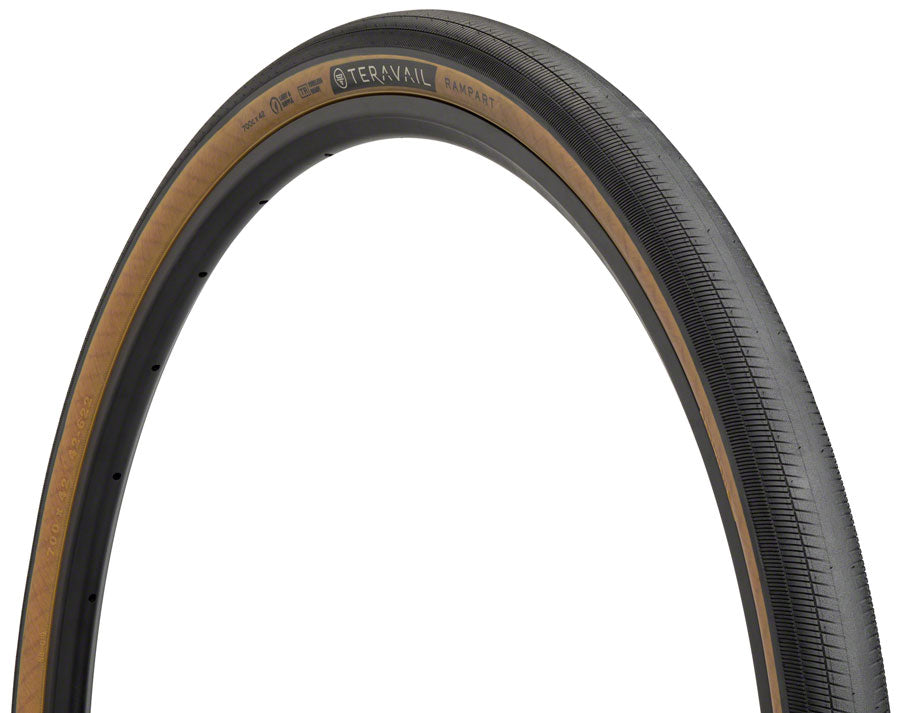 Teravail Rampart Tire - 700 x 42, Tubeless, Folding, Tan, Light and Supple, Fast Compound Limited Edition Sale Online
