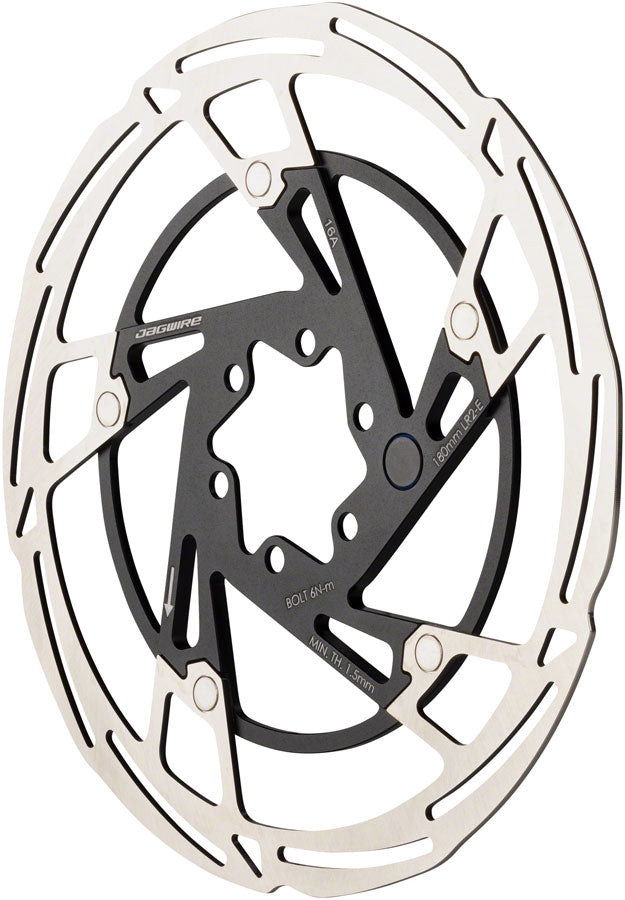 Jagwire Pro LR2-E Ebike Disc Brake Rotor with Magnet - 180mm, 6-Bolt, Silver/Black Cheap Pice Top Quality