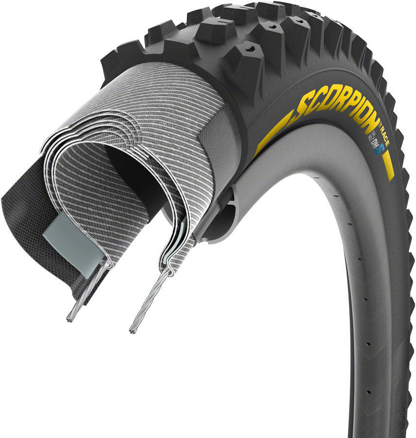 Pirelli Scorpion Race DH S Tire - 29 x 2.5, Clincher, Wire, Yellow Label Team Edition, DualWALL+, SmartEVO DH 2025 Unisex For Sale