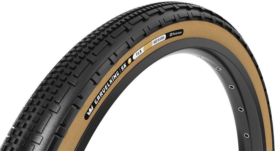 Panaracer GravelKing SK R Tire - 700 x 40, Tubeless, Folding, Black/Amber Choice