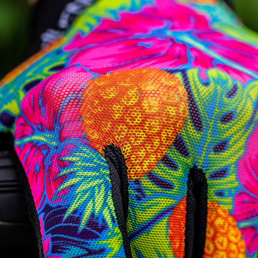 Handup Vented Gloves - Pineapples Carribbean, Full Finger, Large Sale Professional