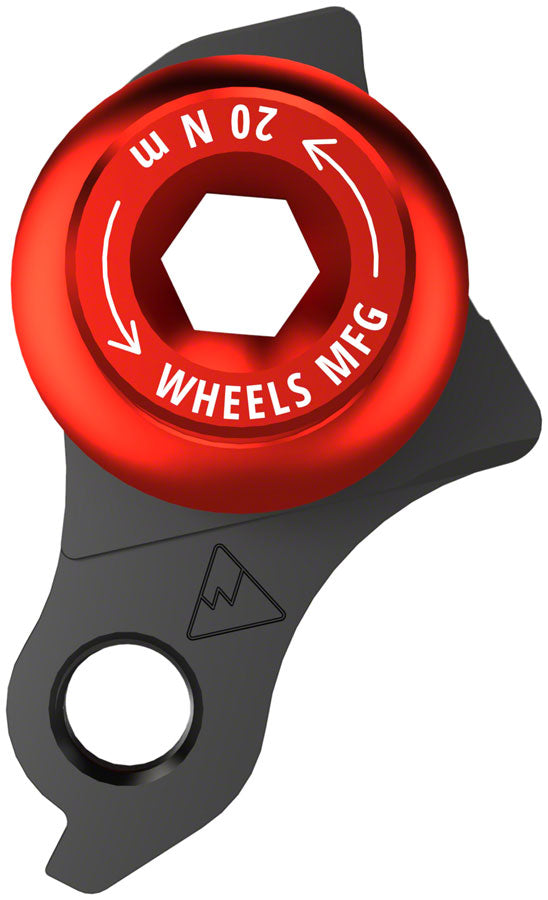 Wheels Manufacturing Universal Derailleur Hanger - 487-1, For Trek ABP MTB Frames designed to accept SRAM UDH, Black/Red Sale Original