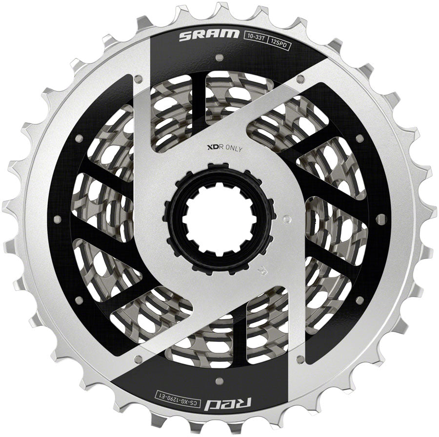 SRAM RED XG-1290 Cassette - 12-Speed, 10-33t, For XDR Driver Body, Silver, E1 Outlet Ebay