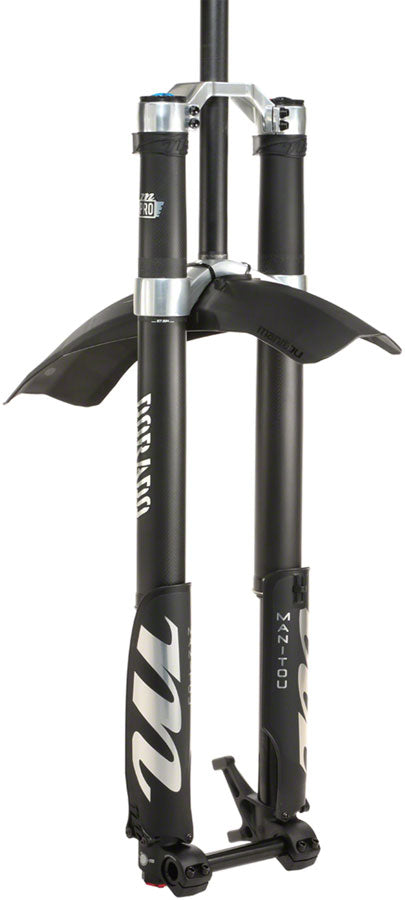 Manitou Dorado Pro Suspension Fork - 29, 203 mm, 20 x 110 mm, 57 mm Offset, Straight Steerer, Black/Carbon, Gen 2 With Credit Card