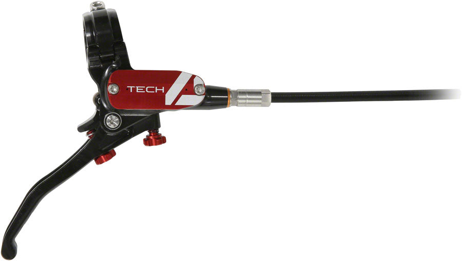 Hope Tech 4 E4 Disc Brake and Lever Set - Rear, Hydraulic, Post Mount, Red With Mastercard