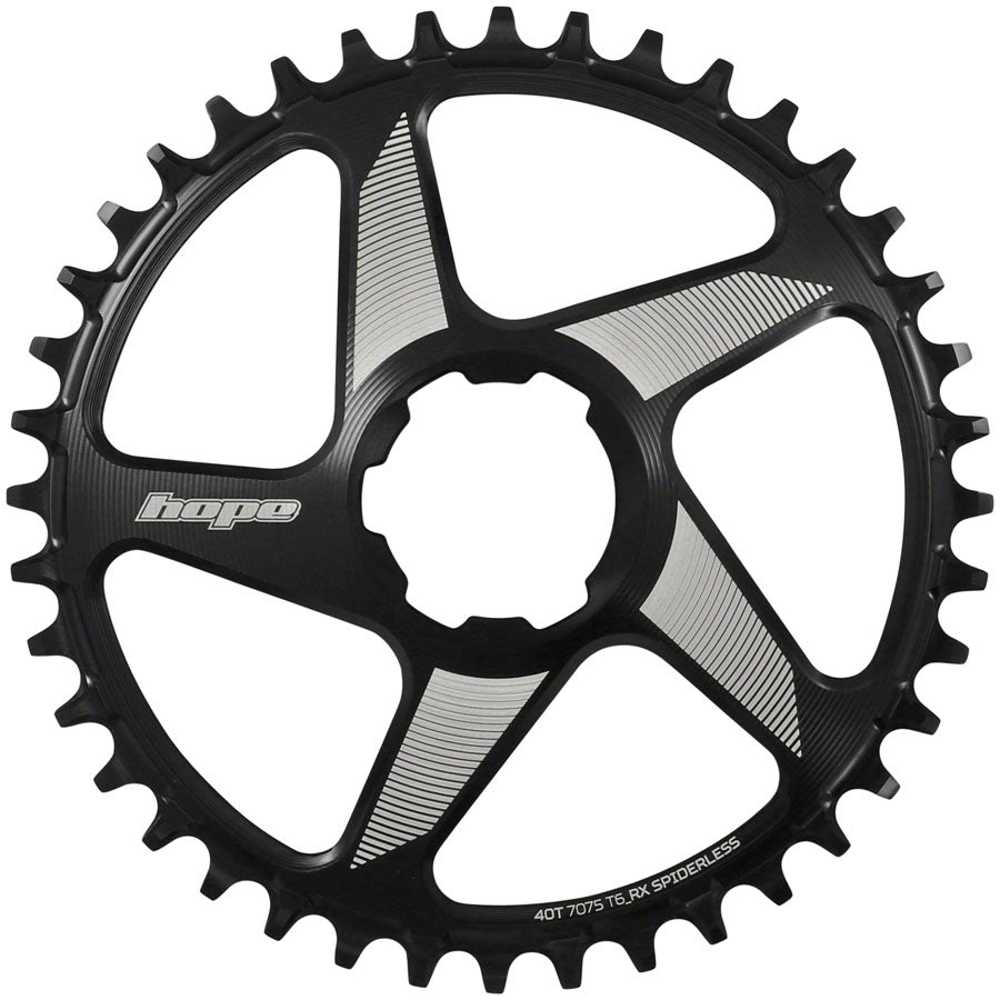 Hope RX Spiderless Chainring - 40t, Hope Direct Mount, Black Buy Cheap Latest