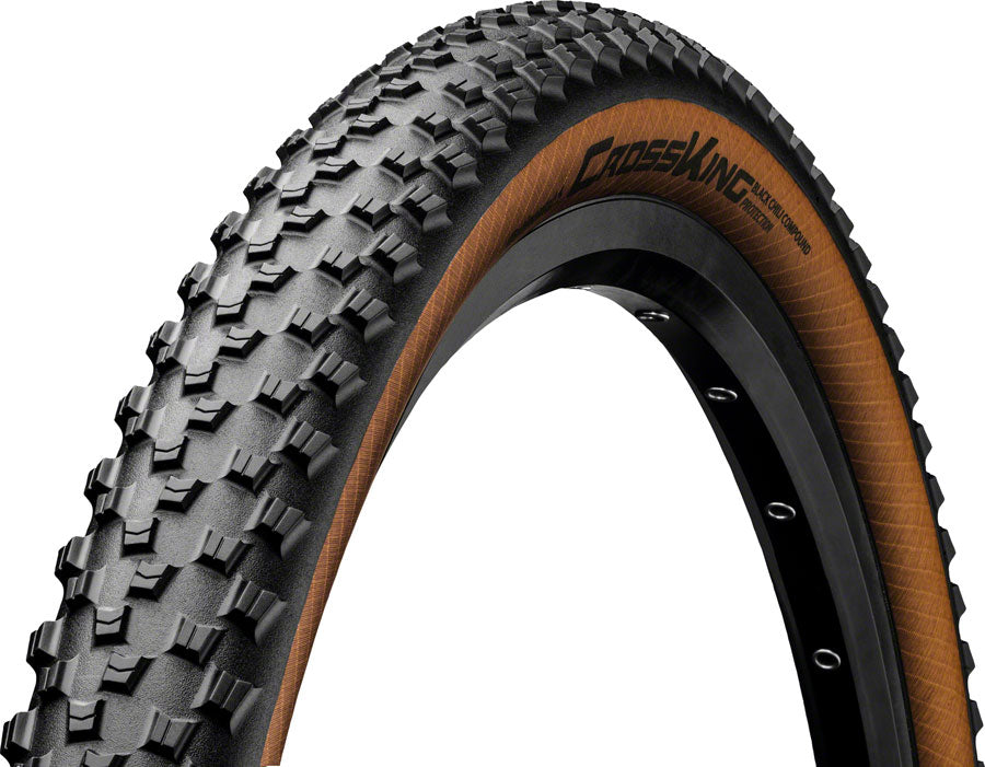 Continental Cross King Tire - 29 x 2.20, Tubeless, Folding, Black/Bernstein, BlackChili, ProTection, E25 Limited Edition