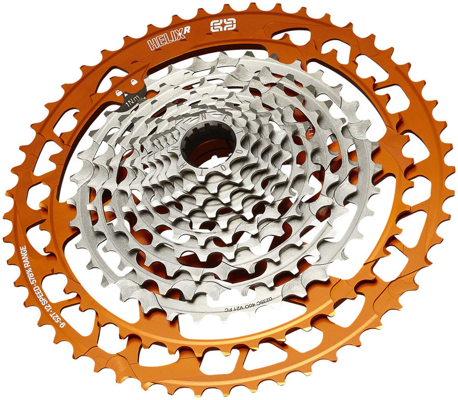 e*thirteen Helix Race Cassette - 12-Speed, 9-52t, Naranja Marketable