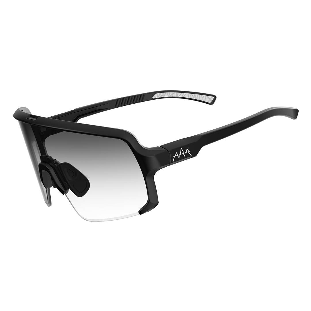 Dirdy Bird Peak Sunglasses Stealth Black, Photochromic, Clear To Smoke Transition Lens Clearance Original