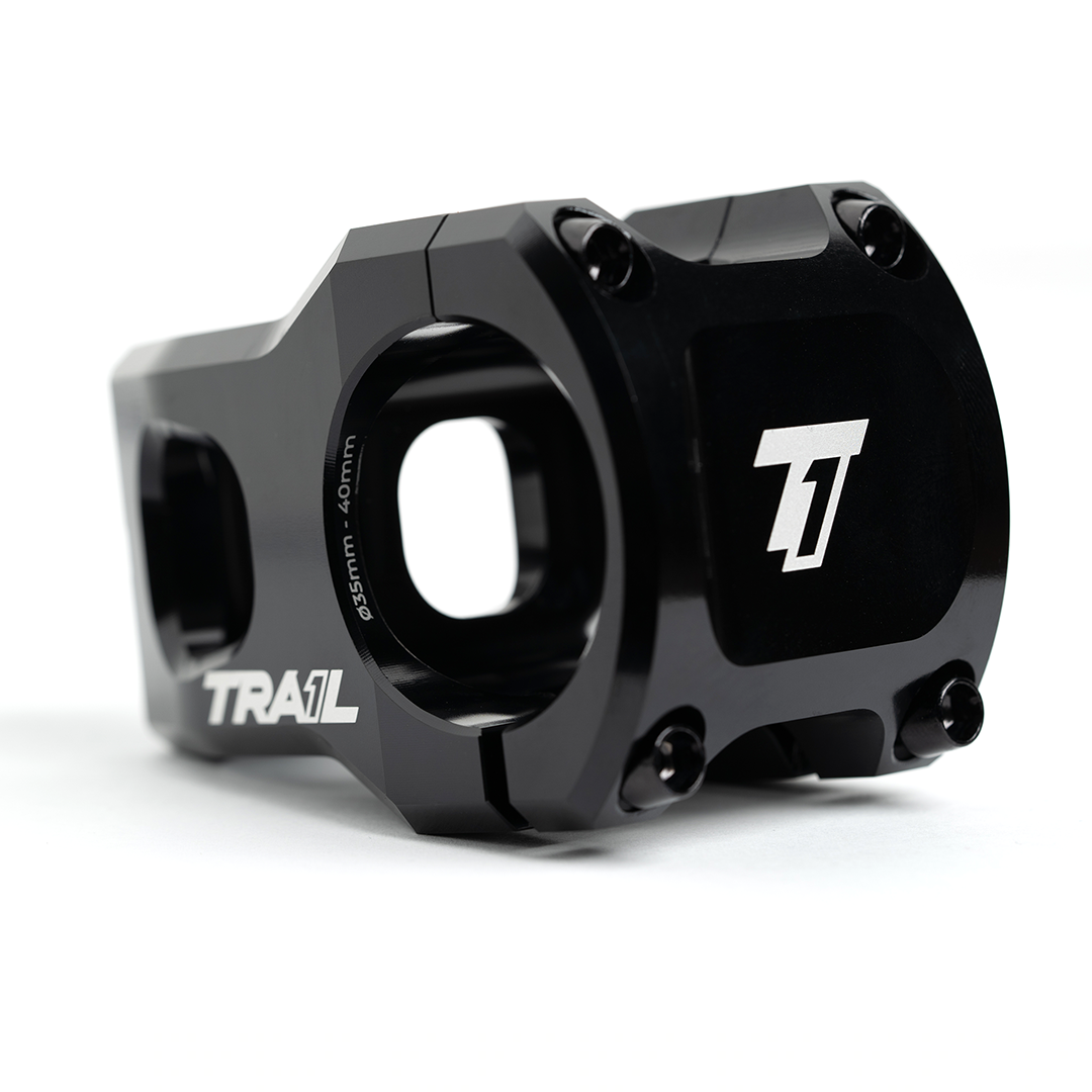 Trail One Components The Viking Stem - 35mm Clamp - Black Comfortable