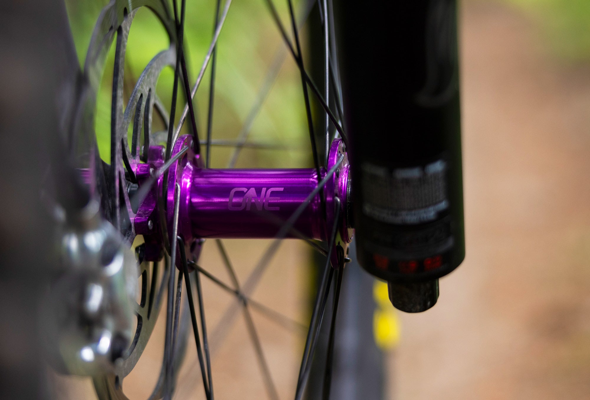 OneUp Components Front Hub, 110 x 15, 6 Bolt, 32H, Purple Outlet For You