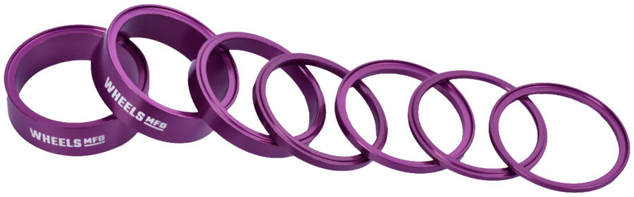 Wheels Manufacturing StackRight Headset Spacer Kit - Purple Buy Cheap Cheap