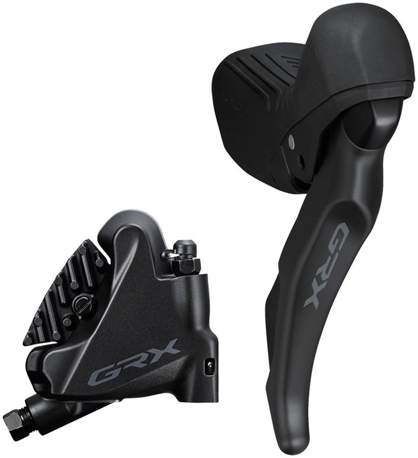 Shimano GRX ST-RX610 Shift/Brake Lever with BR-RX400 Hyd Disc Brake Caliper - Right/Rear, 12-Spd, Flat Mnt Caliper, For Outlet View