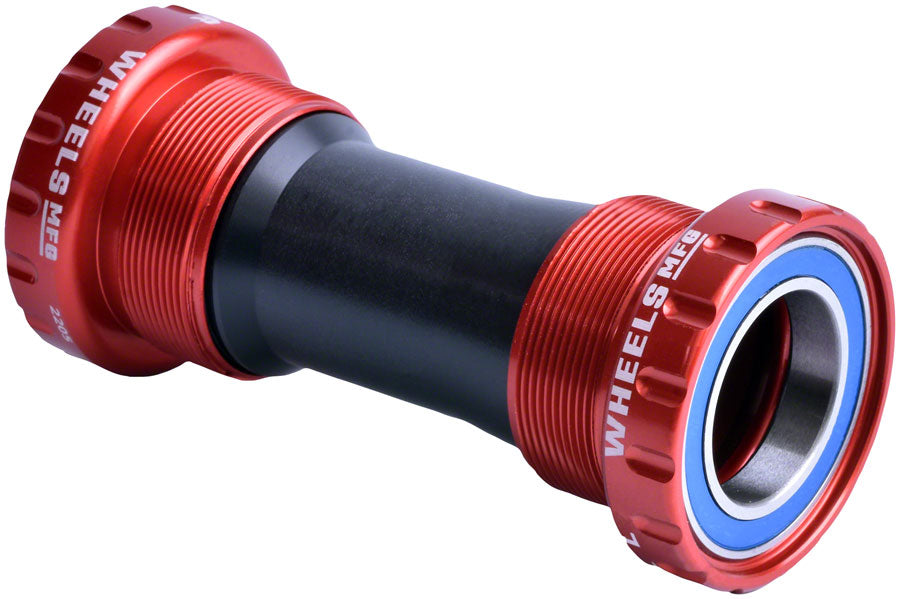 Wheels Manufacturing BSA Bottom Bracket - Shimano Hollowtech II Spindle, ABEC 3, Red Footlocker Finishline Sale Online