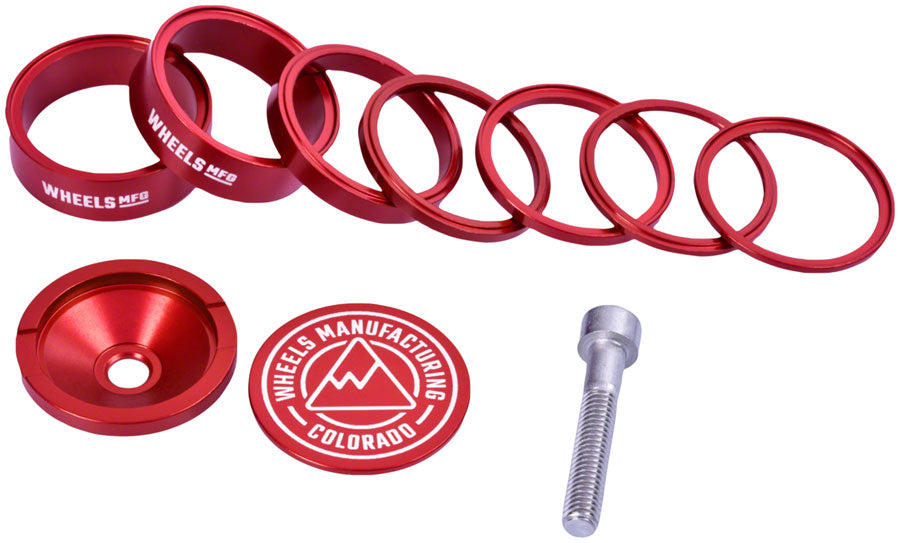 Wheels Manufacturing Pro StackRight Headset Spacer Kit - Red Big Sale Cheap Online